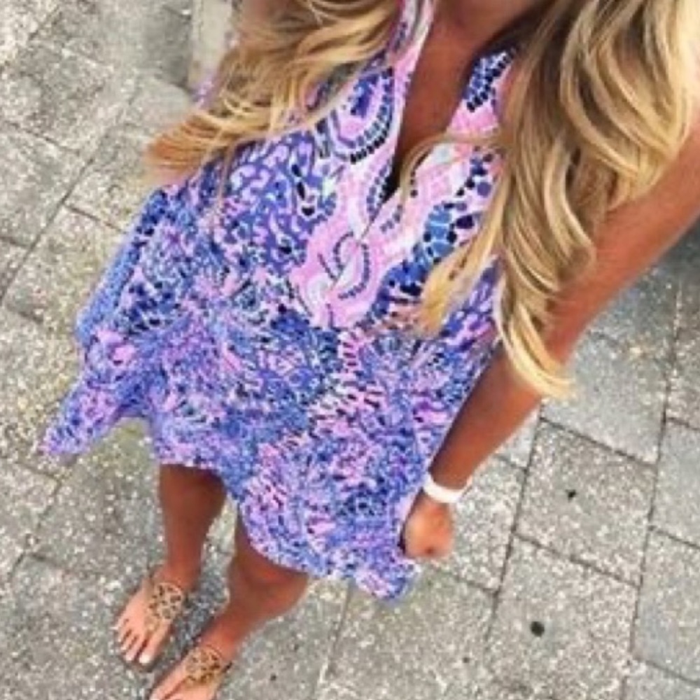 Lilly Pulitzer Achelle Tic Tac Tile Dress